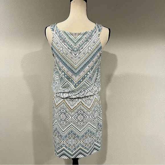 WHBM Tribal Print Strappy Belted Midi Dress - Picture 6 of 12